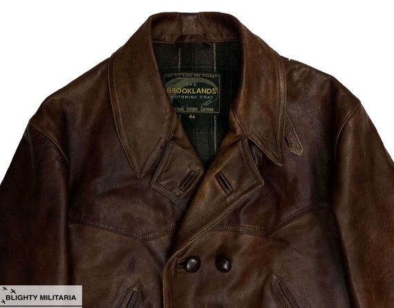 Eastman 'The Brooklands Motoring Coat' Leather Ja… - image 2