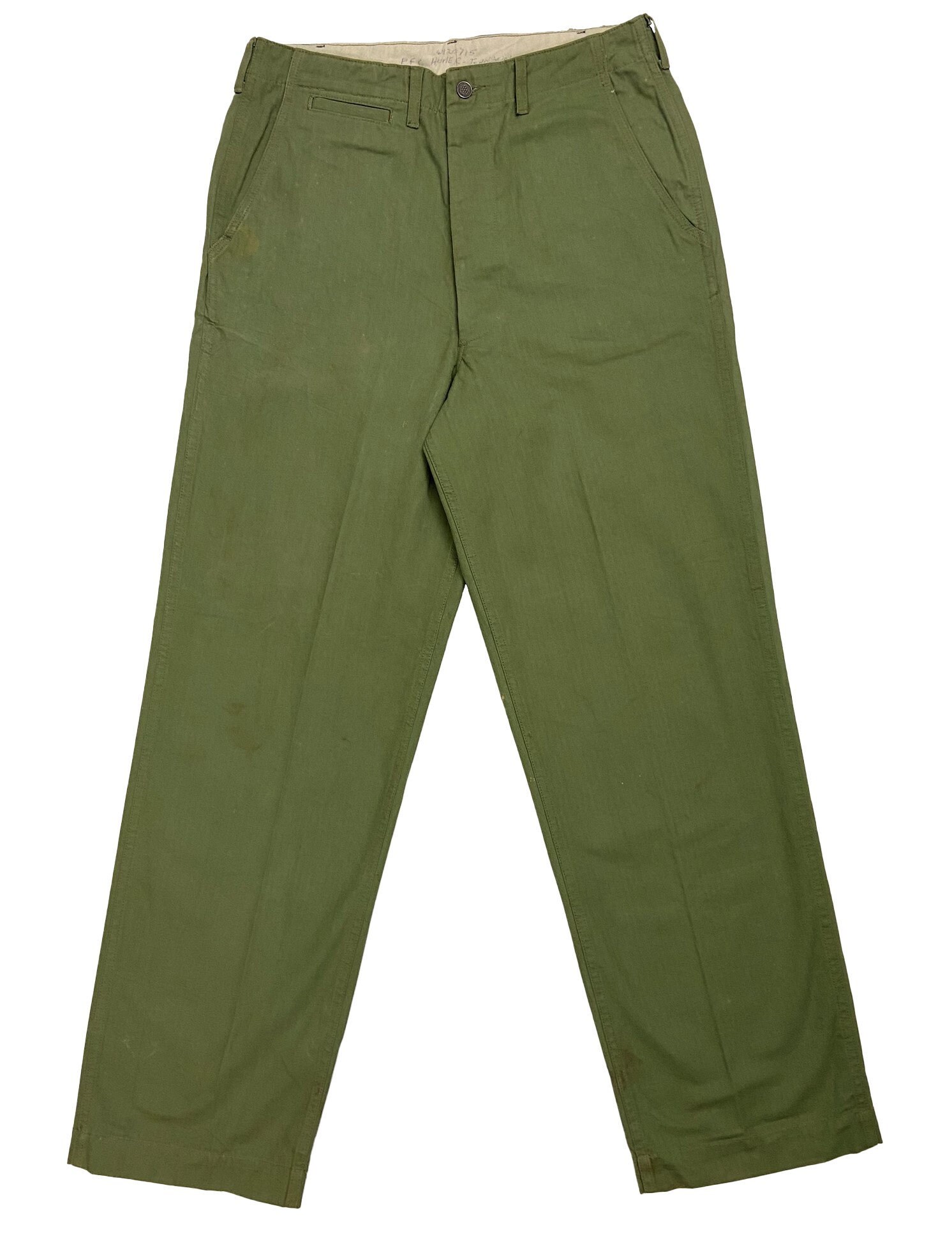 Image of Original Ww2 Us Army M1942 Hbt Trousers - Size 34x34 1/2"