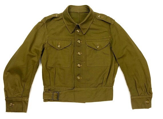 Rare Original 1943 Dated British Army Denim Battle