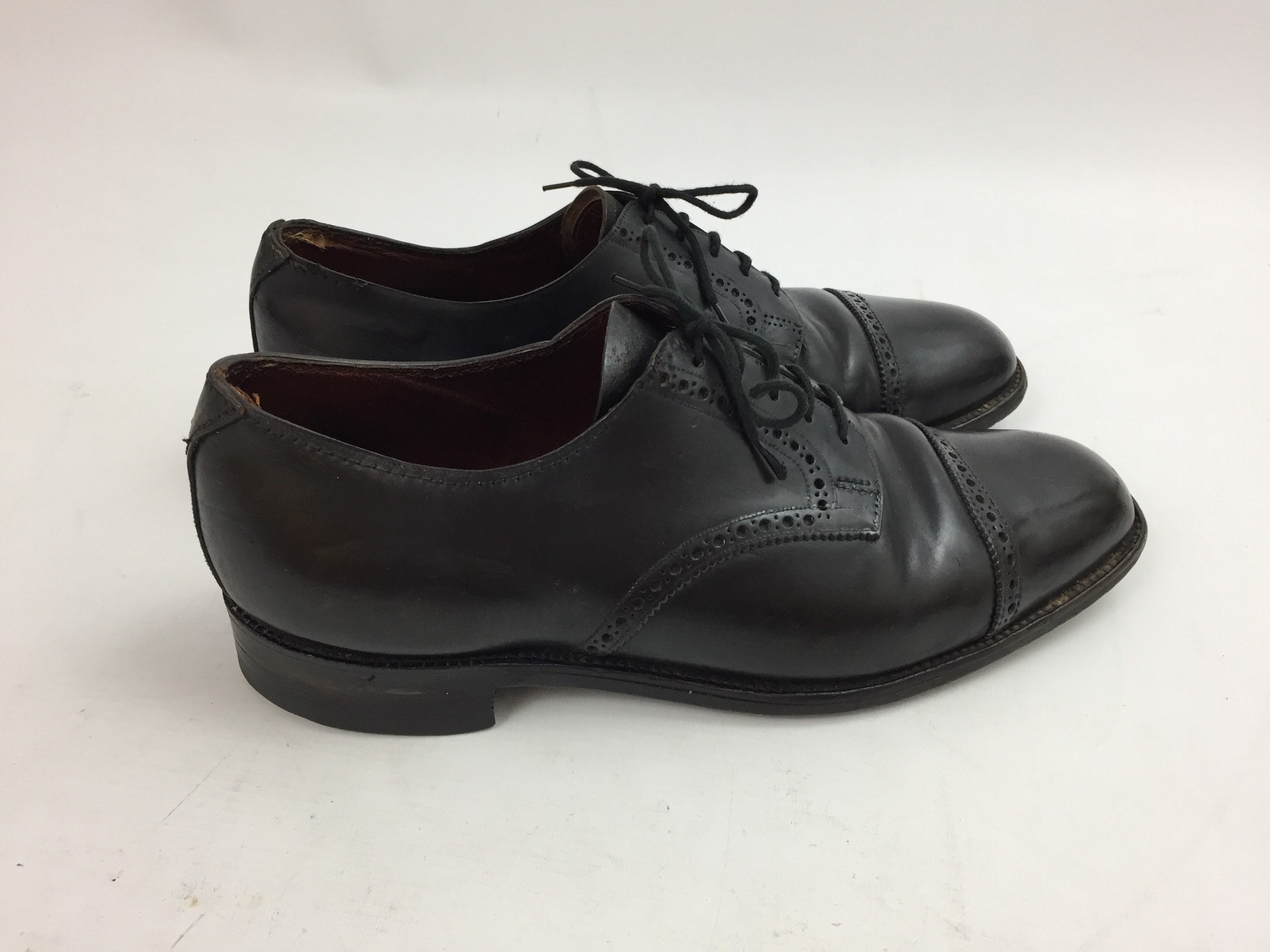 Amazing 1930s Men's Handmade Black Oxford Shoes | Etsy