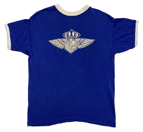 Original 1950s Blue KLM Airlines T Shirt