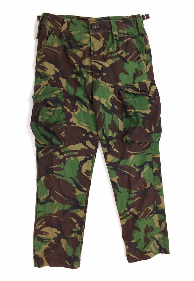 Image of Original 1980S Dpm Camouflage Combat Trousers
