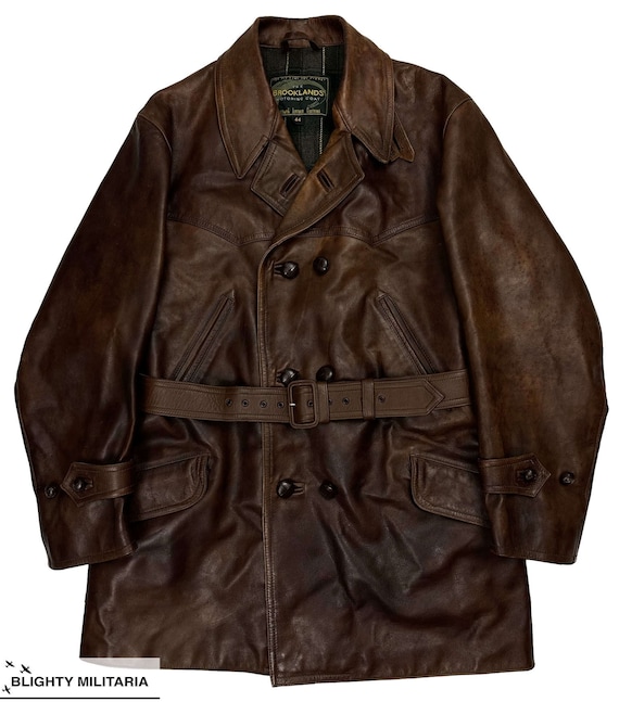Eastman 'The Brooklands Motoring Coat' Leather Ja… - image 1