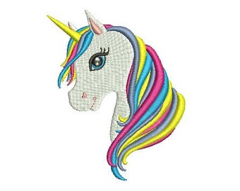 Unicorn Head Design Embroidery Design Fill Design Machine Embroidery Instant Download Digital File EN2019_H
