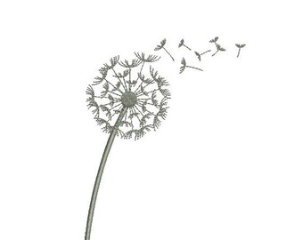 Dandelion Flower Embroidery Design Embroidery Design Fill Design Machine Embroidery Instant Download Digital File EN2017_F2