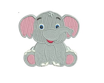 Elephant Design Embroidery Design Fill Design For Boy Girl Baby Machine Embroidery Instant Download Digital File EN2014F2