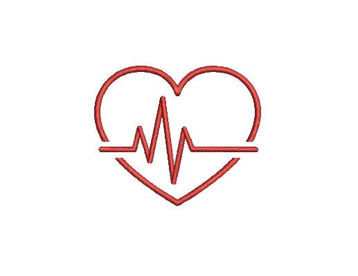 Medical Assistant Heart Beats Embroidery