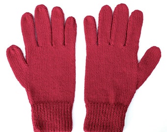 Alpaca Gloves - Pink (L)