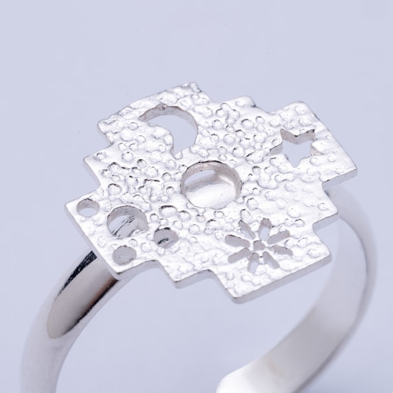 PRINCESA INCA 950 Silver Ring Andean Cross Jewelry - Etsy