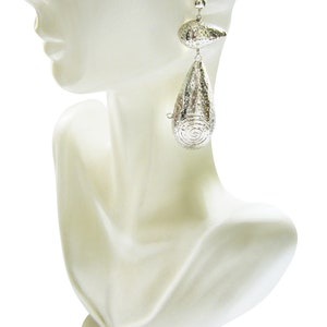 PRINCESA INCA 950 Silver Earrings ~ Spiral Jewelry