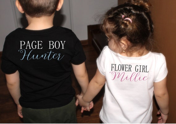 Personalised Page Boy Pageboy or Flowergirl Flower Girl Wedding