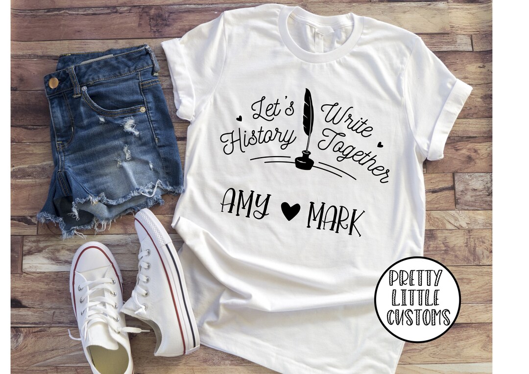 Let's Write History Together Personalised Your Names Bride Groom