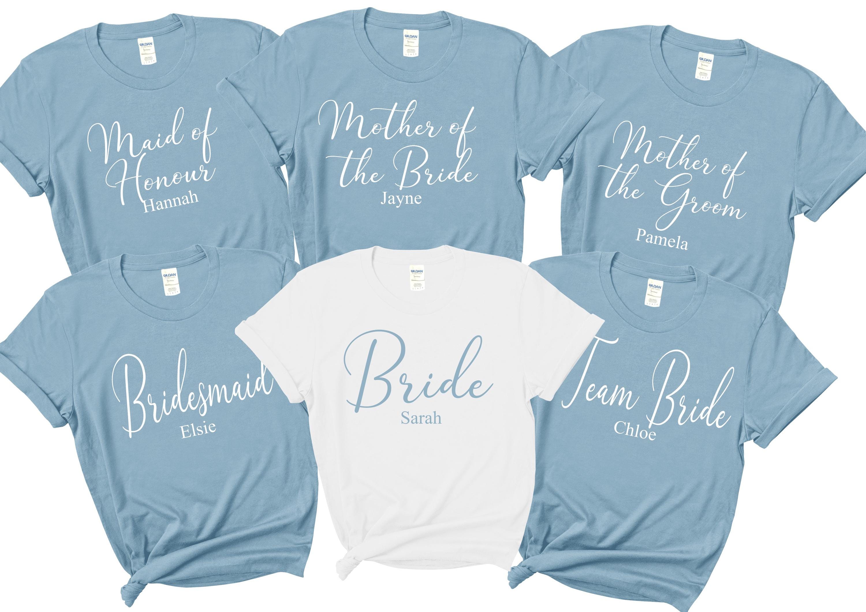 T-shirt Bride Squad Pour Demoiselle D'honneur - Neuf Sans étiquettes, Marque Gildan, Tailles S à 3XL
