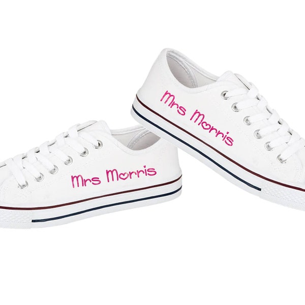 personalised wedding trainers