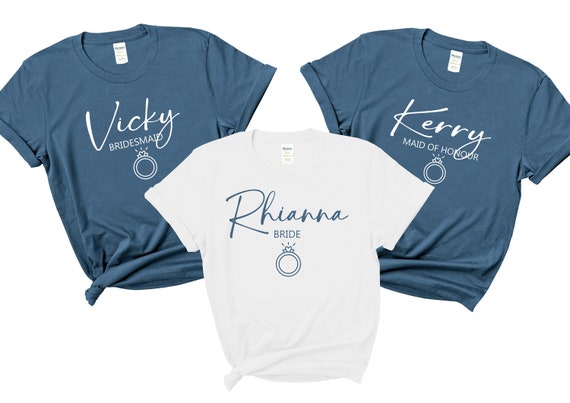 Jr Bridesmaid Shirt And Ring Script Teal Jr Bridesmaid Shirt And Ring Script Teal