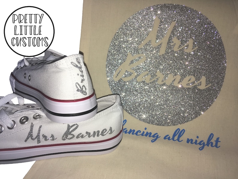 customised wedding trainers