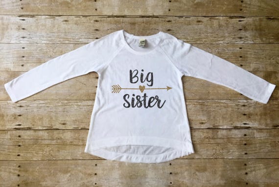 Big Sister Shirt Sister Announcement Sibling Shirt Big | Etsy
