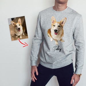 Custom Dog Dad Sweatshirt, Custom Dog Sweatshirt for Man, Personalized Dog Sweatshirt, Custom Dog Dad Gift, Dog lover gift, Print your pet