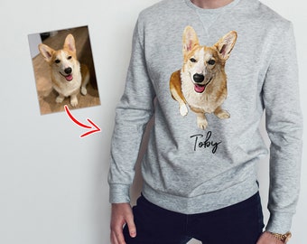 Custom Dog Dad Sweatshirt, Custom Dog Sweatshirt for Man, Personalized Dog Sweatshirt, Custom Dog Dad Gift, Dog lover gift, Print your pet