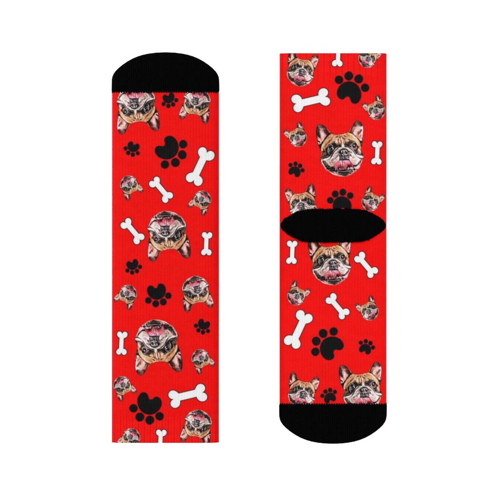 Customized Dog Socks Dog Personalized Socks Dog Mom Socks Etsy