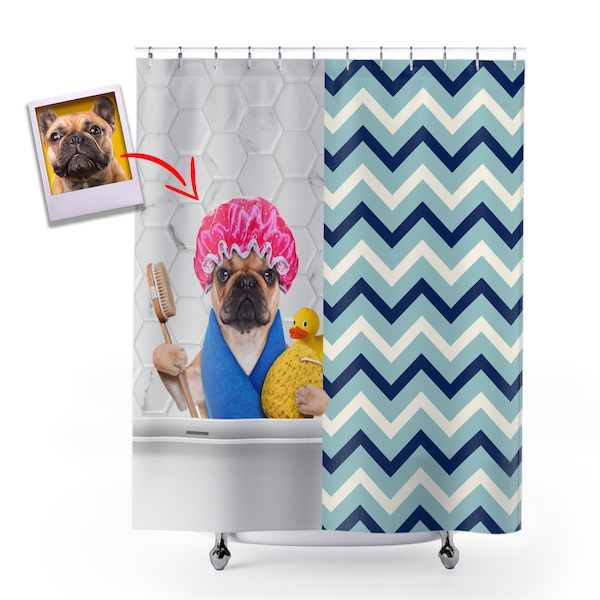 Dog Shower Curtain Etsy