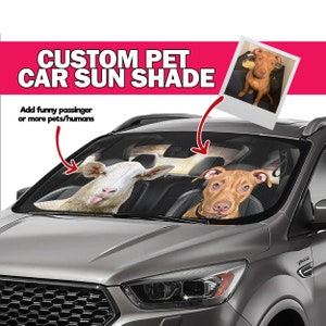Auto-Sonnenschutz nach Maß, Hunde-Auto-Sonnenschutz, individueller Haustier-Windschutzscheiben-Sonnenschutz, Katzen-Auto-Sonnenschutz, Hunde-Vater-Auto-Sonnenschutz, Hunde-Mutter-Auto-Sonnenschutz