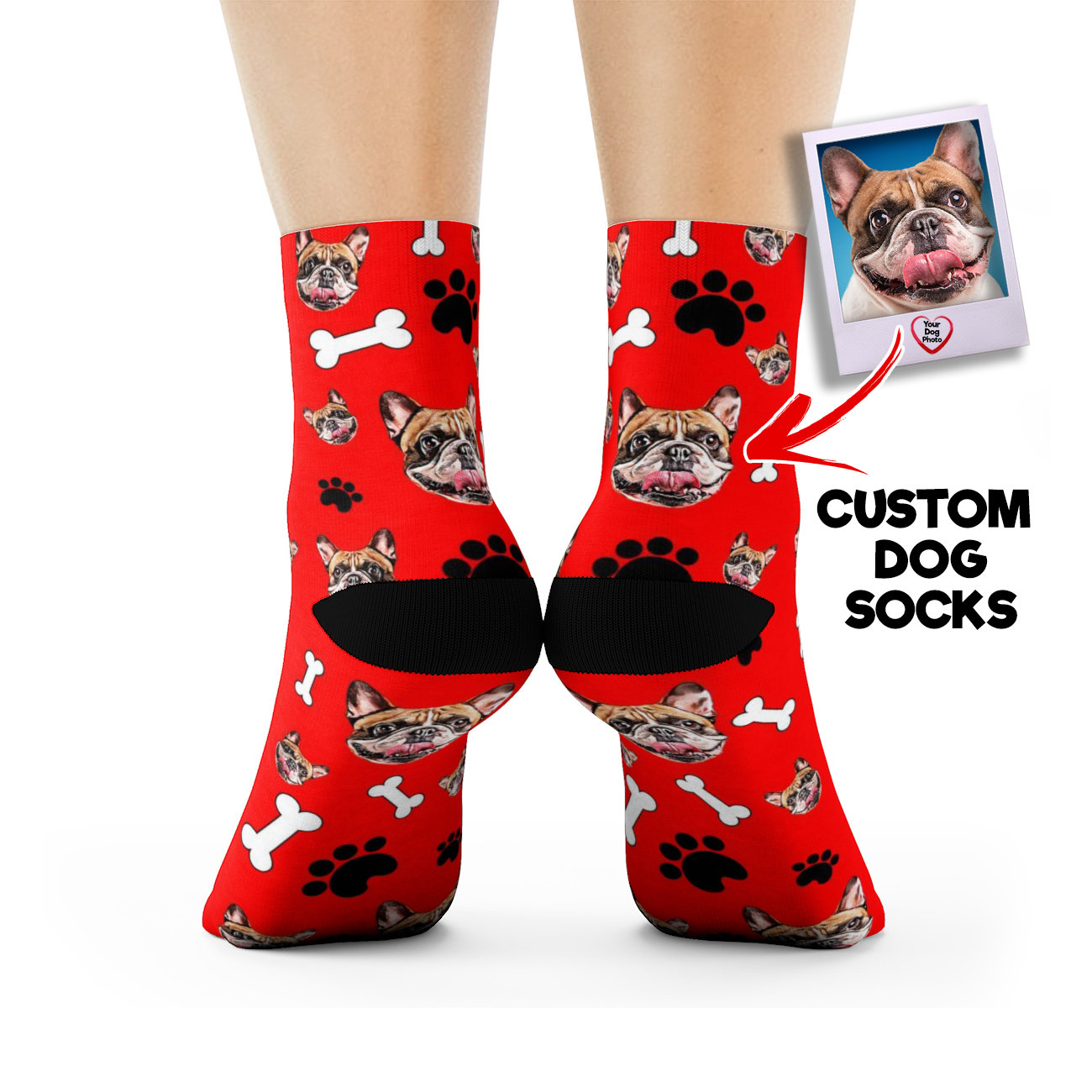 Customized Dog Socks Dog Personalized Socks Dog Mom Socks Etsy