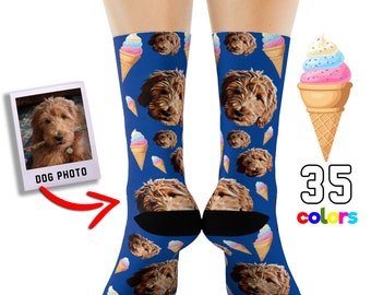 Personalisierte Hundesocken - Setzen Sie Ihren süßen Hund auf benutzerdefinierte Socken, Hundeliebhaber, Hundegeschenk, süßer Hund personalisiert, Hundegeschenksocken, Muttertag