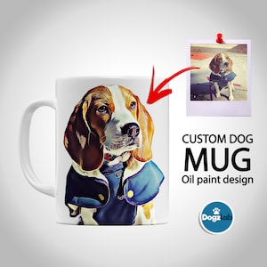 Custom Dog Mug, Dog Dad Mug, Dog Mom Mug, Dog Dad Gift, Dog Mom Gift, Personalized Pet Gift, Customized Dog, Custom Dog Mug