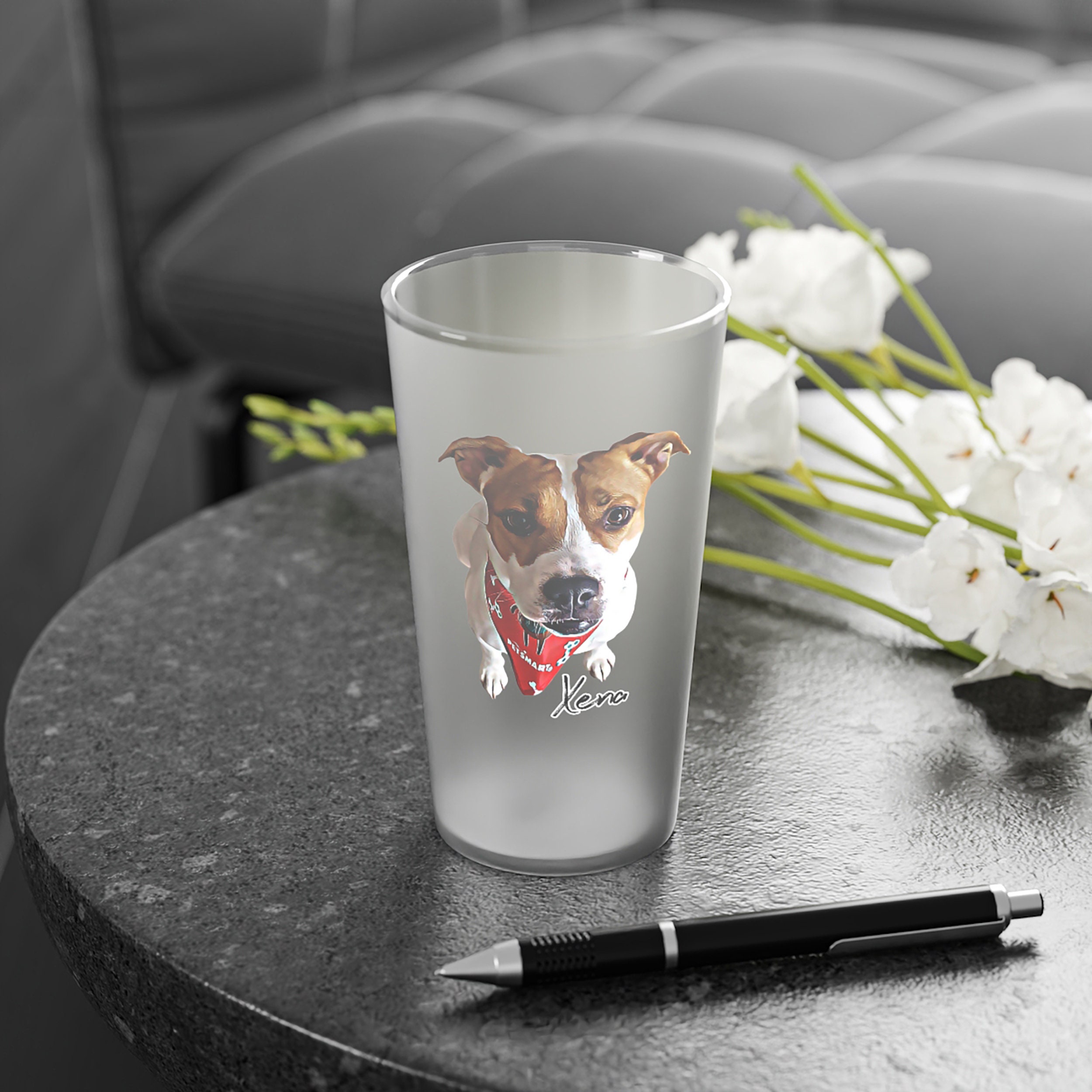 Custom Pet Beer Glass Custom Pet Portrait Illustrated Pet Etsy