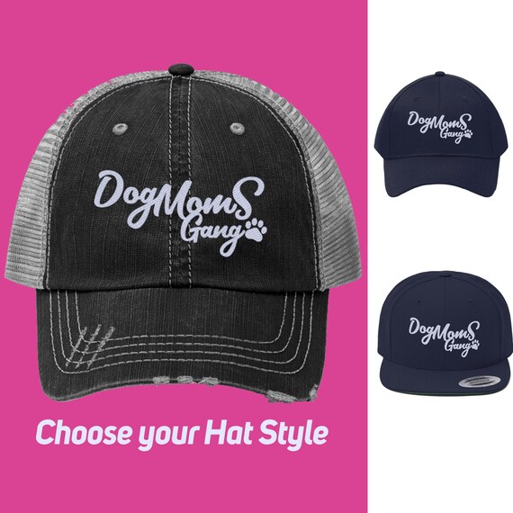 distressed dog mom hat