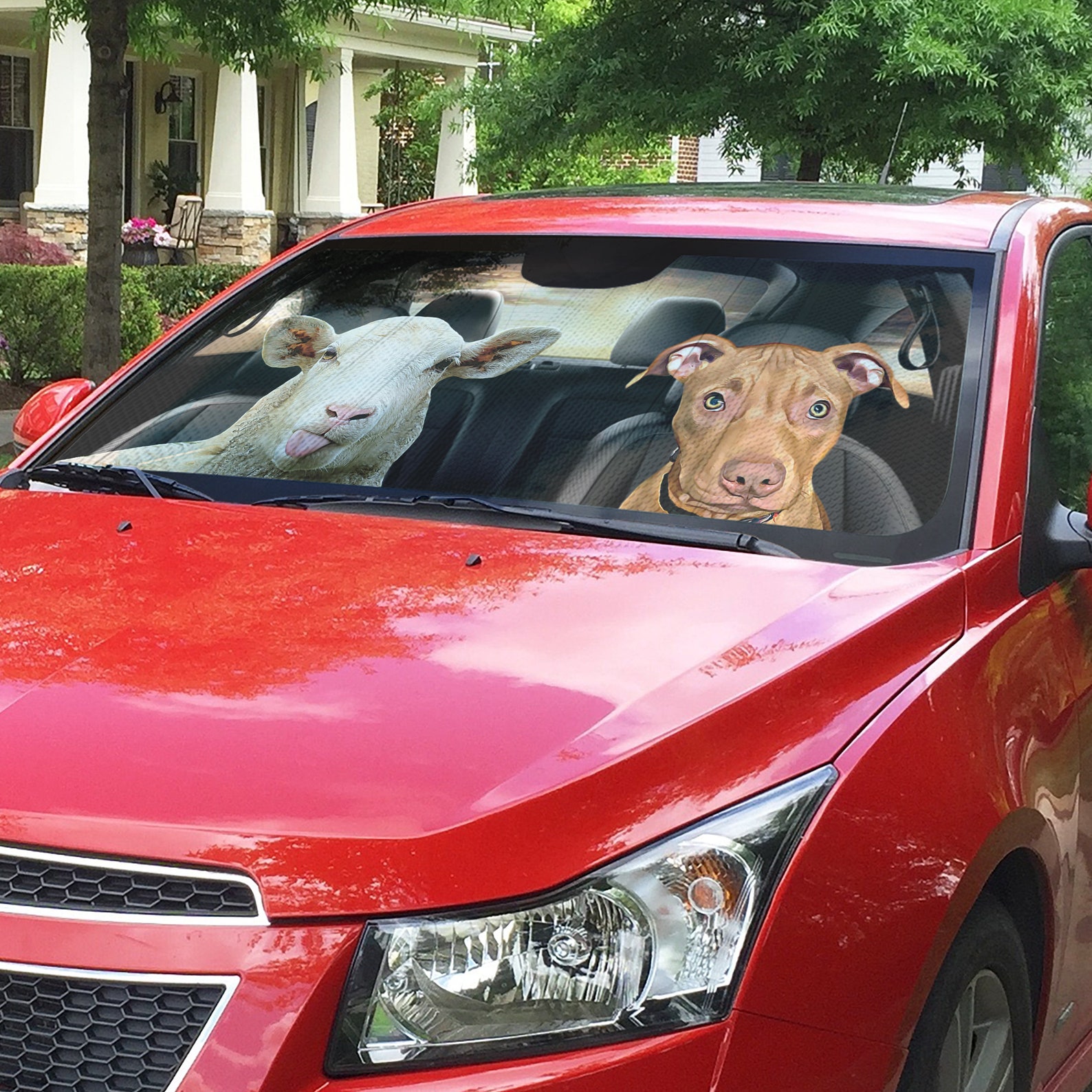 Car Sun Shade Custom Dog Auto Sun Shade Custom Pet Etsy