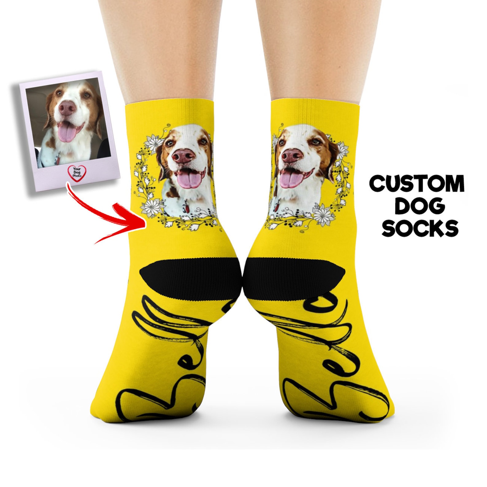 Dog Socks Put Your Dog on a Sock Custom Pet Socks Custom - Etsy