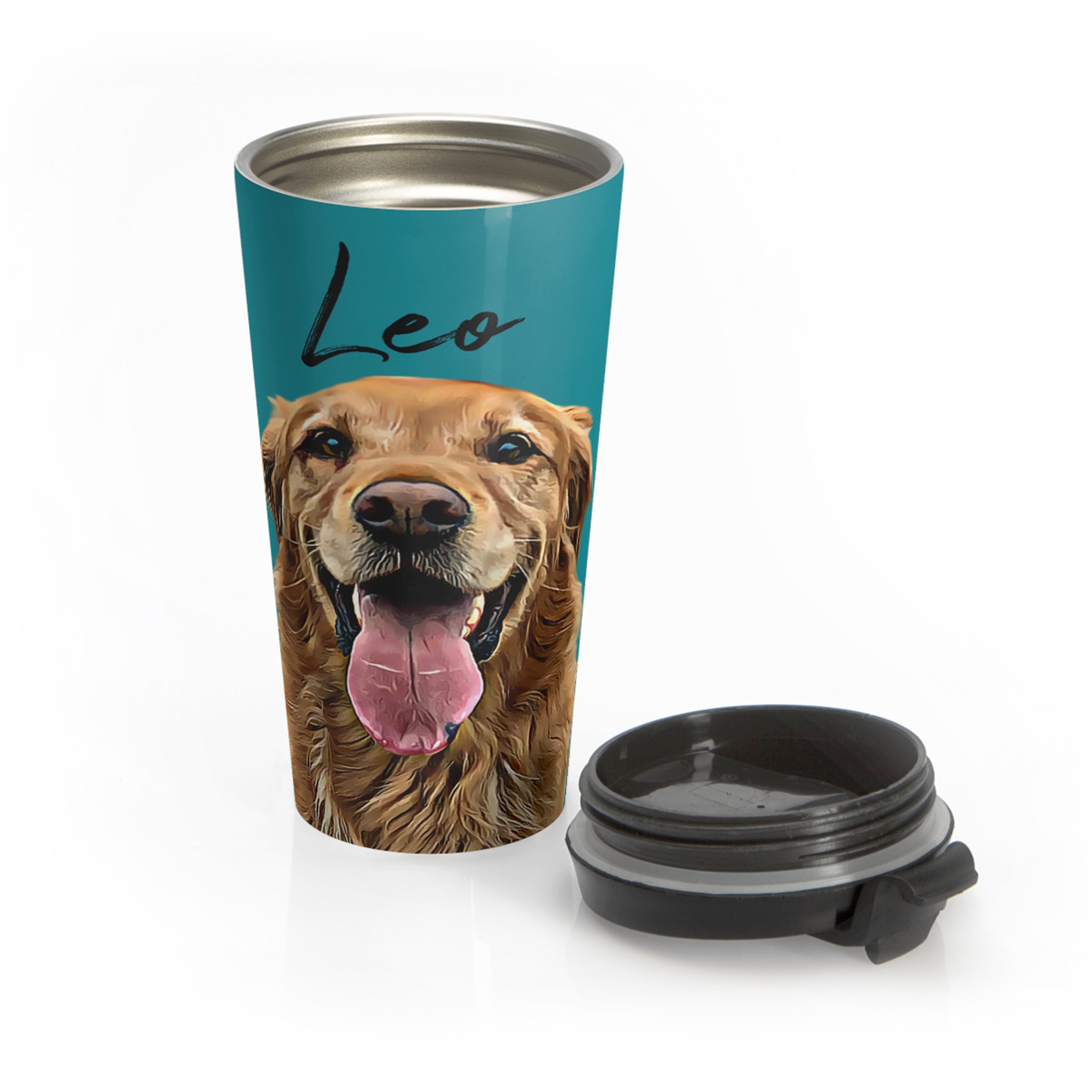 Personalized Pet Travel Mug Dog Tumbler Customized Custom Etsy