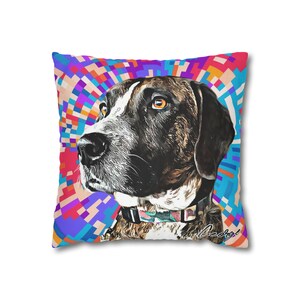 Dog Pillow, Personalized Pet Pillow, Custom Dog Pillow, Dog Portrait Pillow, Custom Throw Pillows Cases, Dog Pillow Cover, Dog Lovers Gift
