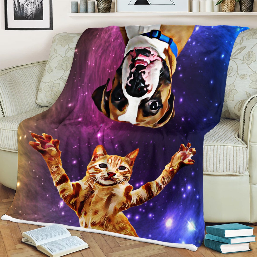 Custom Pet Portrait Blanket, Custom Dog Blanket, Personalized Dog