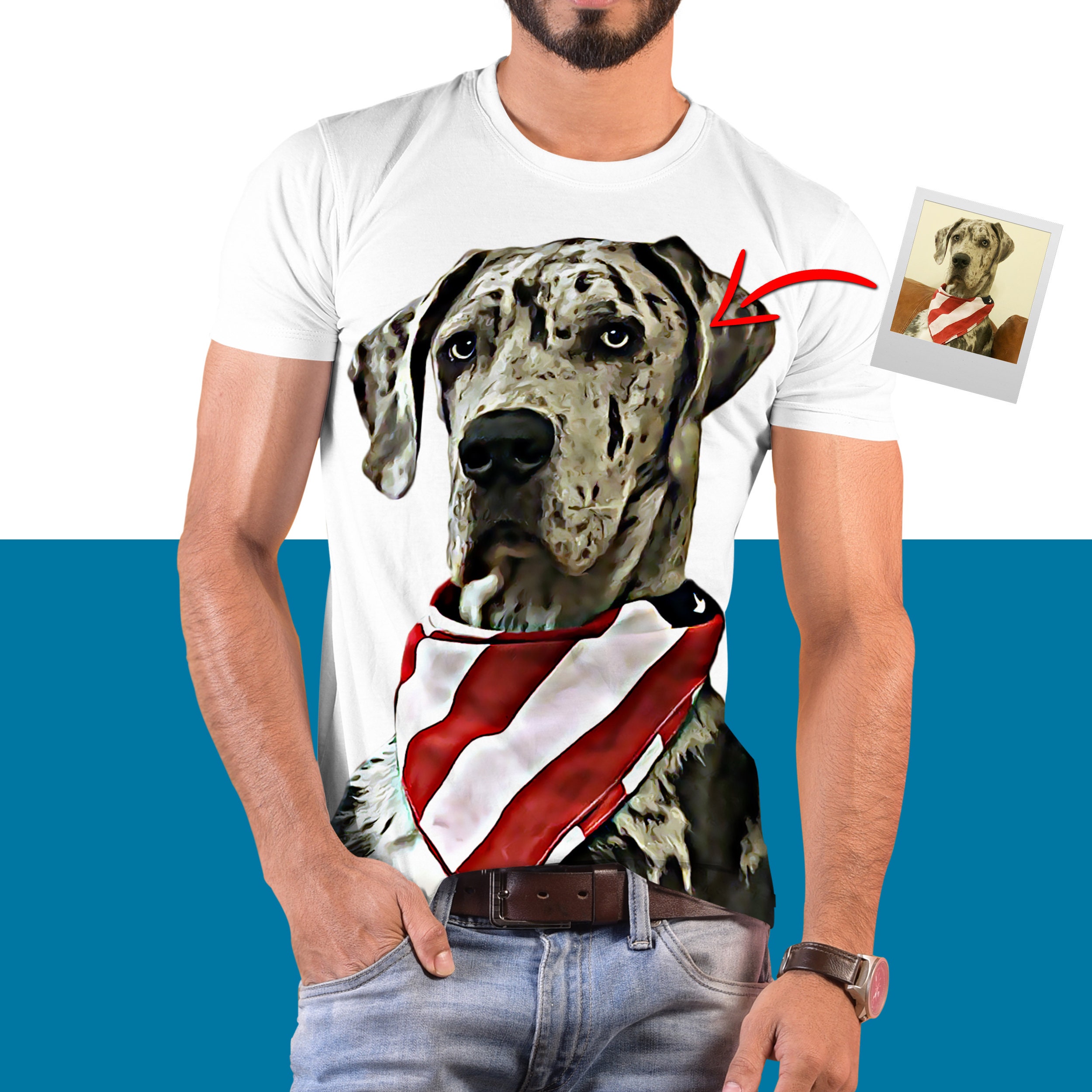 Custom Dog Dad T-shirt Gift Dog Father 