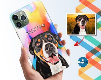 Custom Dog Phone case, Pet Phone Case, Personalized Dog Case for all iPhone & Samsung Galaxy Phones, Gift for dog lover, Gift for dog mom