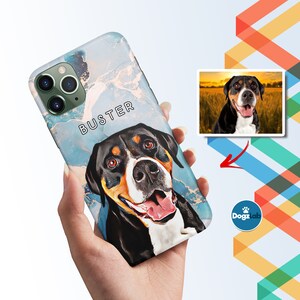 Dog Mom Gift, Custom Dog Phone Case, Dog lover gift, iPhone 12, iPhone 13, Dog Phone Case, Pet Phone Case Personalized image 1