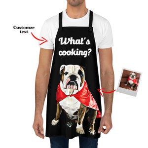 Personalized Dog Apron, Custom Dog apron, Cat apron, Pet Apron, Dog Owner Gift, Dog Lover Gift, Custom dog gift, Dog mom gift, Dog Dad Gift