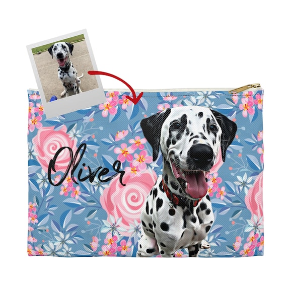 Personalized Dog Mom Makeup Bag, Dog Mom Gift Bag, Dog Accessory Pouch, Pet Cosmetic Bag Pouch Personalized, Dog Owner Gift