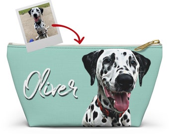 Bolsa de accesorios para mamá perruna personalizada, bolsa de maquillaje para mascotas personalizada, bolsa de accesorios para perros, bolsa de cosméticos para mascotas personalizada, regalo para amantes de los perros, regalo para perros