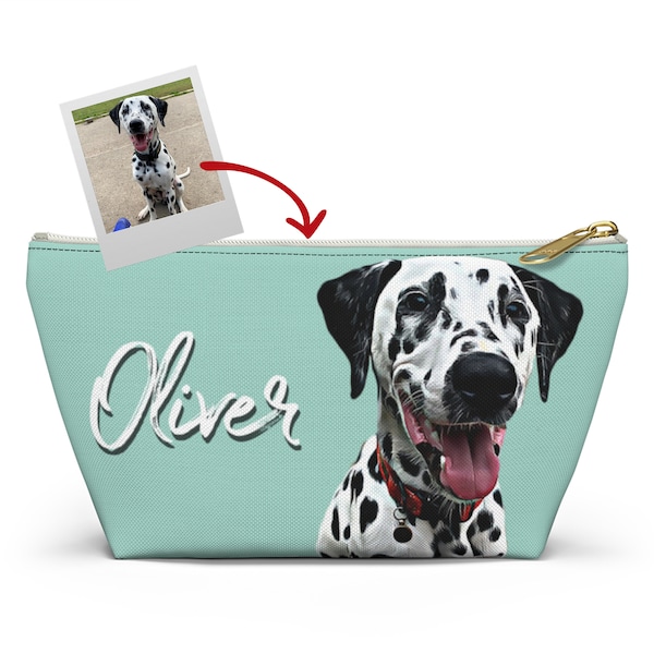 Dog Mom Accessory Pouch Personalized, Custom Pet Makeup Bag, Dog Accessory Pouch, Customized Pet Cosmetic Pouch, Dog Lover Gift, Dog Gift