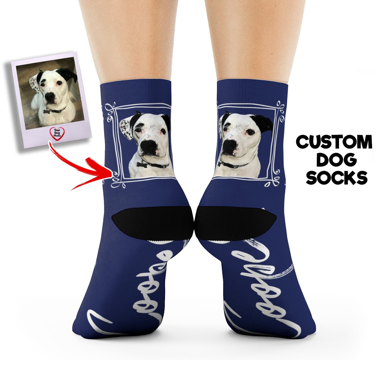 Your Pets Picture Socks Personalized Socks Dog Socks Cat ...
