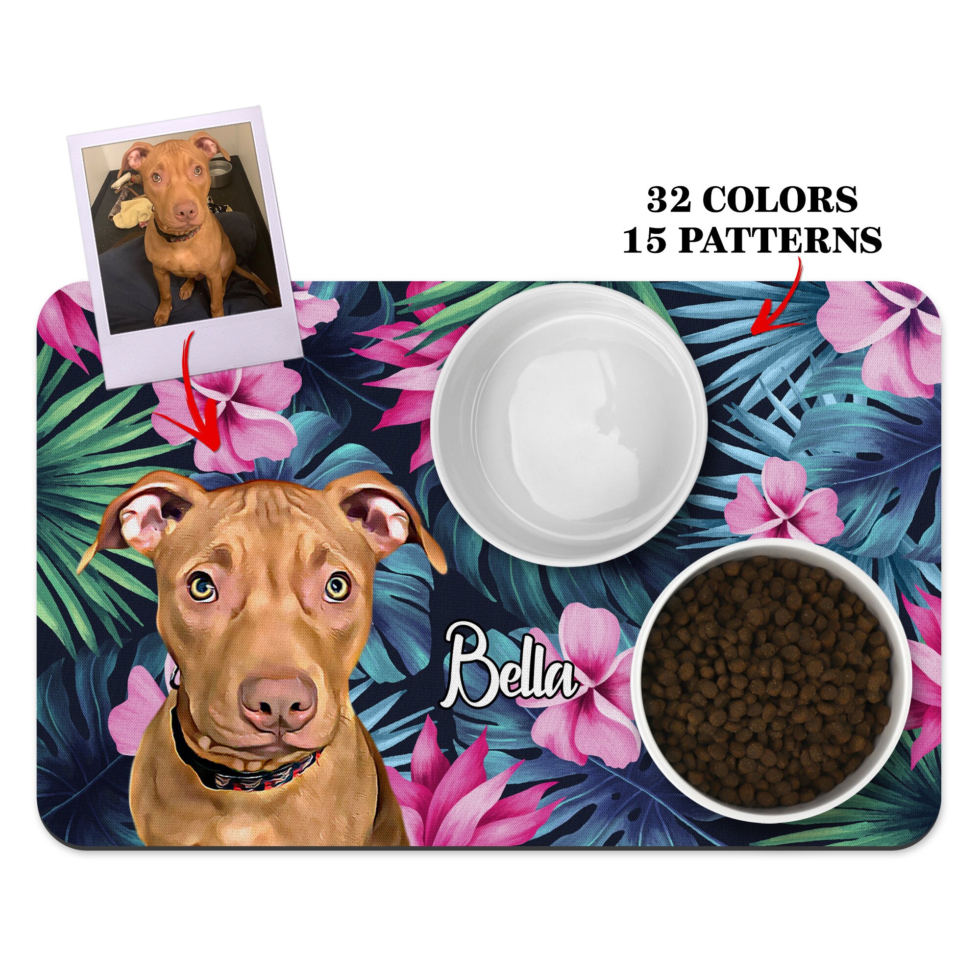 custom-dog-mat-dog-feeding-mat-dog-placemat-pet-feeding-etsy