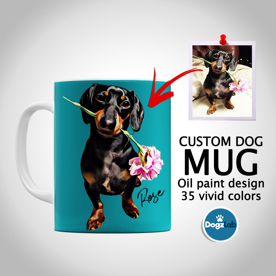 Personalized Dog Mug, Custom Dog Mug, Gift for Dog Mom, Gift for Dog Lover, Personalized Dog ...