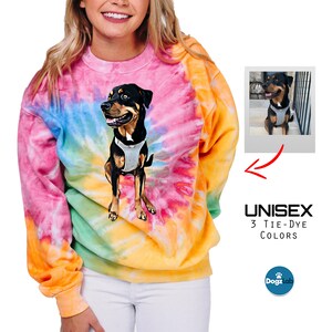Custom Dog Sweatshirt, Unisex Dog Mom or Dog Dad Sweatshirt, Personalized Pet Portrait Sweater, Pet Sweatshirt, Dog Sweatshirt, Cat Sweater