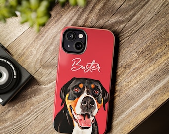 Funda de teléfono personalizada con forma de perro, funda de iPhone con forma de perro, funda de teléfono personalizada con forma de mascota para iPhone y teléfonos Samsung