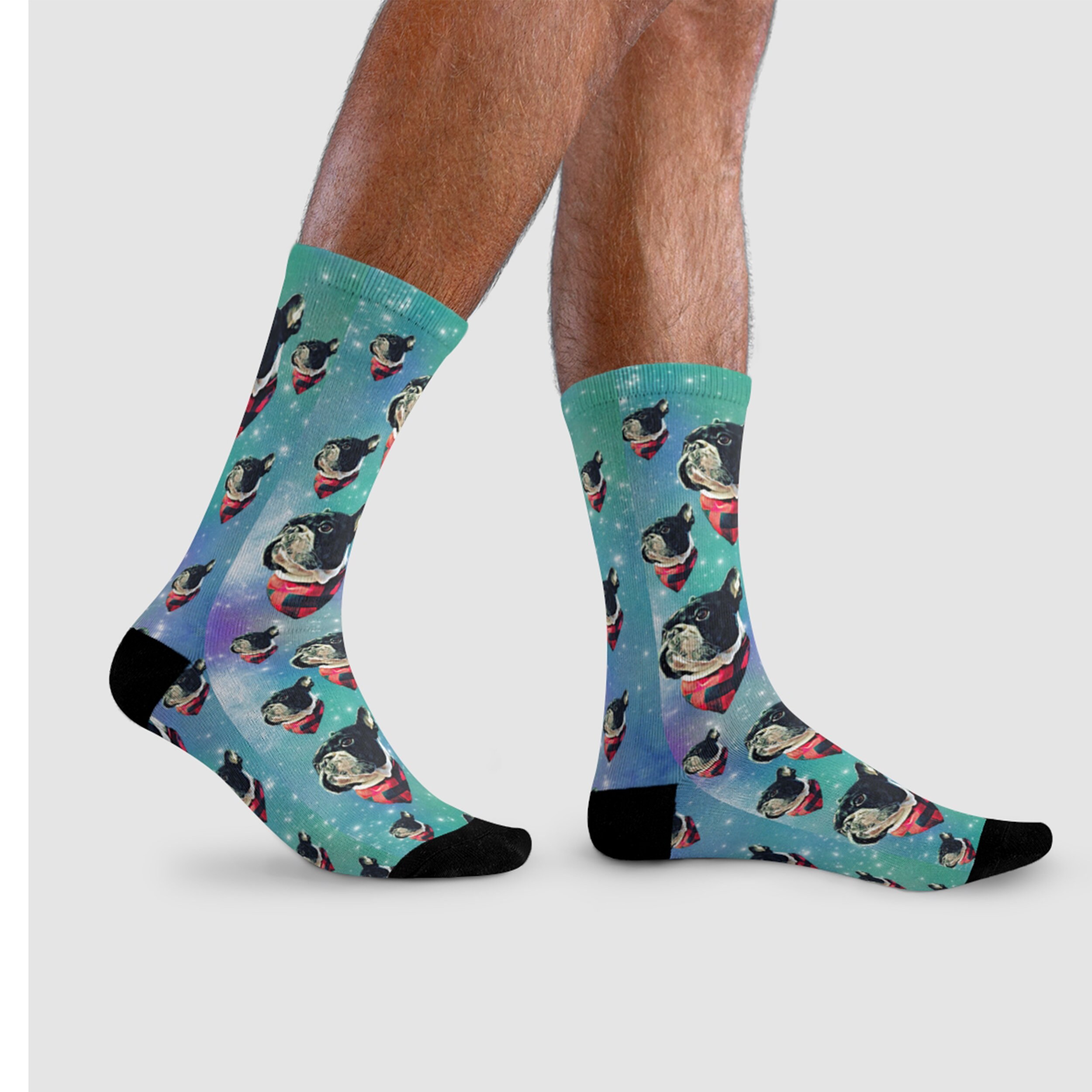 Dog Face Socks Custom Dog Face Socks Personalized Dog Socks Etsy