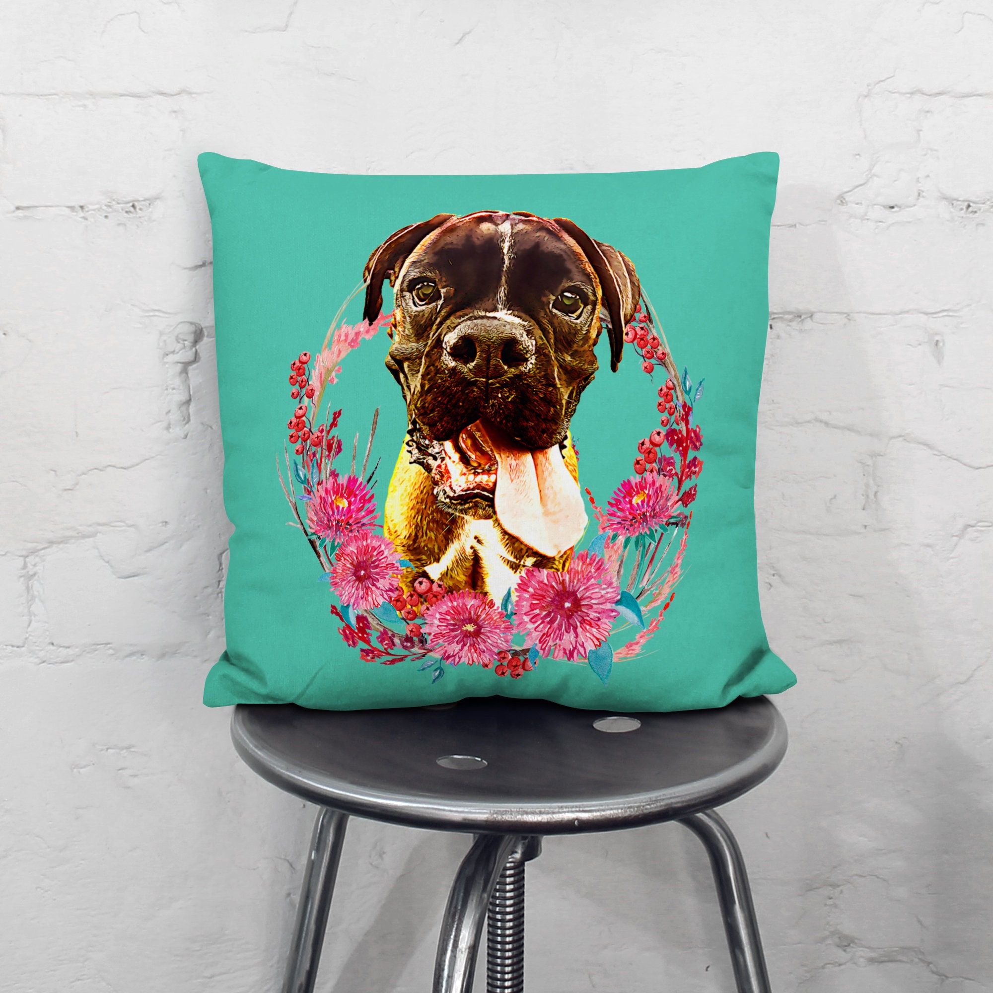 Customized Dog Memorial Pillow Custom Dog Pillow Cover Pet Etsy